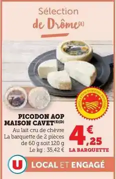 Hyper U Maison cavet - picodon aop offre