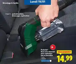 Lidl Parkside - buse avec réservoir pour aspirateur eau et poussière offre