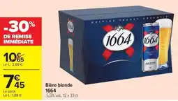 Carrefour Market 1664 Bière blonde offre