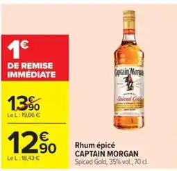 Carrefour Market CAPTAIN MORGAN Rhum épicé offre