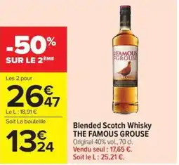 Carrefour Market THE FAMOUS GROUSE Blended Scotch Whisky offre