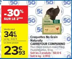 Carrefour Market CARREFOUR COMPANINO Croquettes No Grain Naturally offre