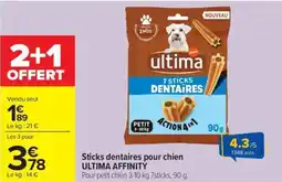 Carrefour Market ULTIMA AFFINITY Sticks dentaires pour chien offre