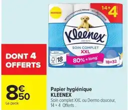Carrefour Market KLEENEX Papier hygiénique offre