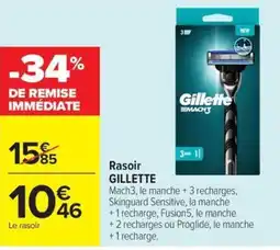 Carrefour Market GILLETTE Rasoir offre