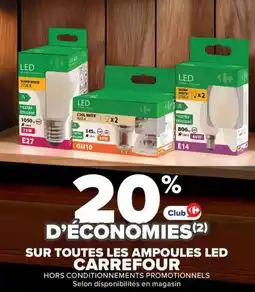 Carrefour Market Sur toutes les ampoules led carrefour offre