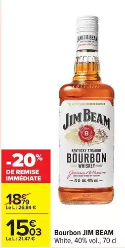 Carrefour Drive Jim beam - bourbon offre