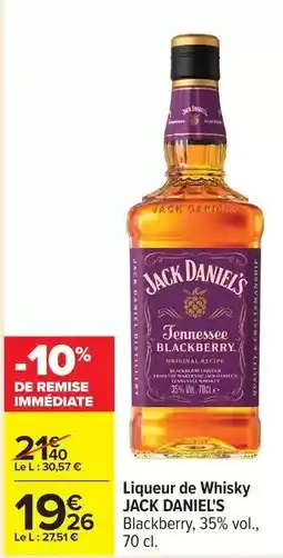 Carrefour Drive Jack daniel's - liqueur de whisky offre