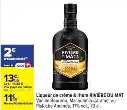 Carrefour Drive Liqueur de crème & rhum offre