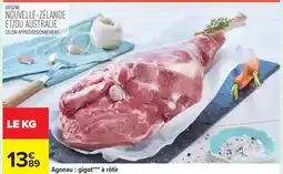 Carrefour Drive Agneau: gigot à rôtir offre