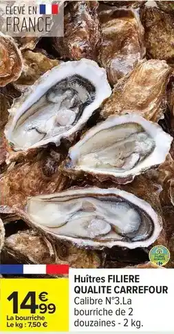 Carrefour Drive Carrefour - huitres filiere qualite offre
