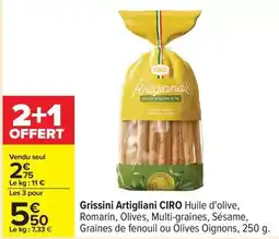 Carrefour Drive Ciro - grissini artigliani offre