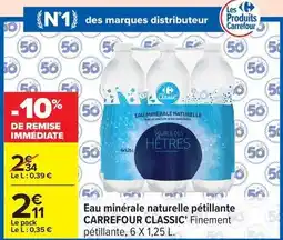 Carrefour Drive Carrefour - eau minérale naturelle pétillante offre