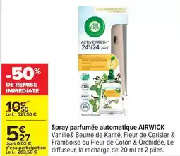 Carrefour Drive Boost - spray parfumée automatique offre