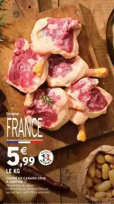 Intermarché CUISSE DE CANARD CRUE À CONFIRE offre