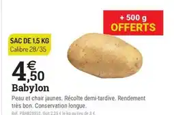 Espace emeraude Babylon offre