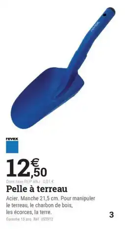 Espace emeraude Pelle à terreau offre