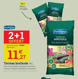 Espace emeraude FERTILIGÈNE Terreau horticole offre
