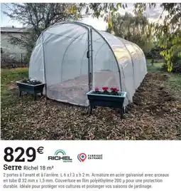 Espace emeraude Serre Richel offre