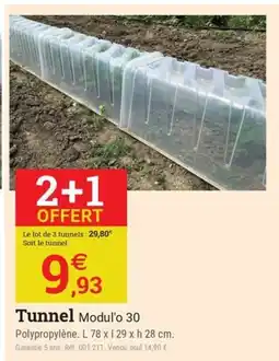 Espace emeraude Tunnel offre
