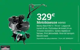 Espace emeraude Motobineuse MBR80 offre