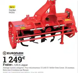 Espace emeraude EUROFARM Fraise offre