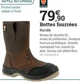Espace emeraude Bottes fourrées Nordik offre