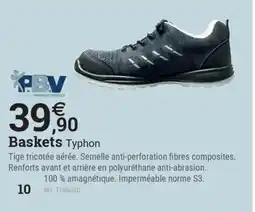 Espace emeraude Baskets Typhon offre
