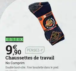 Espace emeraude ESTEX Chaussettes de travail offre