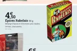 Espace emeraude Épices Rabelais offre