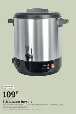 Espace emeraude Stérilisateur inox offre