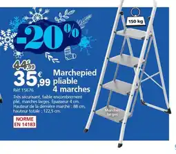 Provence Outillage Marchepied pliable 4 marches offre