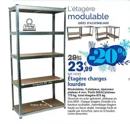 Provence Outillage Étagère charges lourdes offre