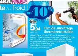 Provence Outillage Film de survitrage thermorétractable offre