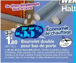 Provence Outillage Bourrelet double pour bas de porte offre