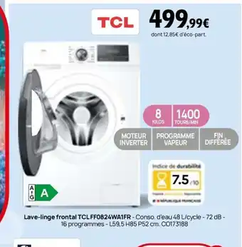 TCL Lave-linge frontal FF0824WA1FR