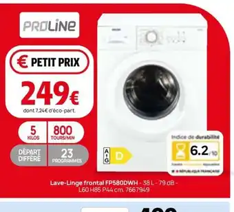 PROLINE Lave-linge frontal FP580DWH
