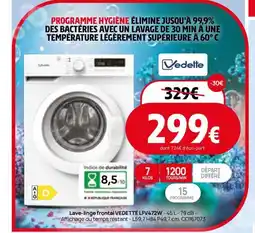 Darty VEDETTE Lave-linge frontal LFV472W offre