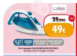 Darty CALOR Fer à repasser EASYGLISS FV5718C0 offre
