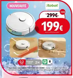Darty ROBOT Aspirateur IROBOT ROOMBA 105 COMBO offre