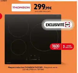 Darty THOMSON Plaque à induction THI37201 offre