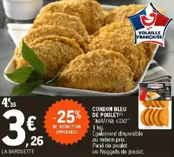 E.Leclerc Cordon bleu de poulet offre