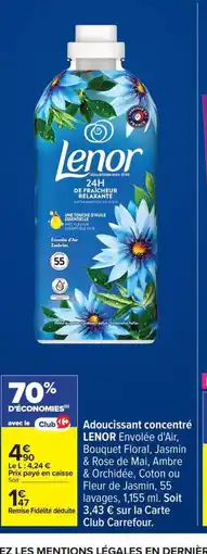 Carrefour LENOR Adoucissant concentré offre