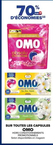 Carrefour OMO Sur toutes les capsules offre