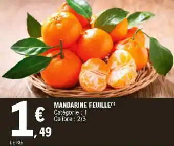 E.Leclerc Mandarine feuille offre