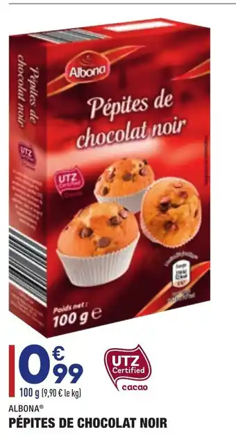ALDI Pépites de chocolat noir offre