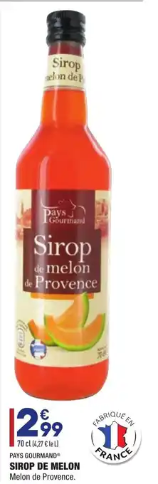 ALDI Sirop de Melon offre