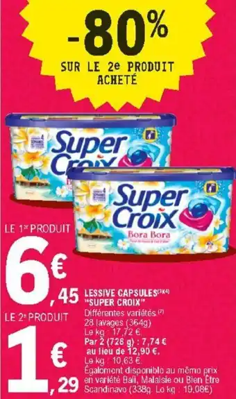 Lessive capsules "super croix"