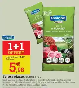 Espace emeraude Fertiligène - terre à planter offre