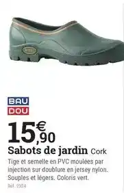 Espace emeraude Bau dou - sabots de jardin offre